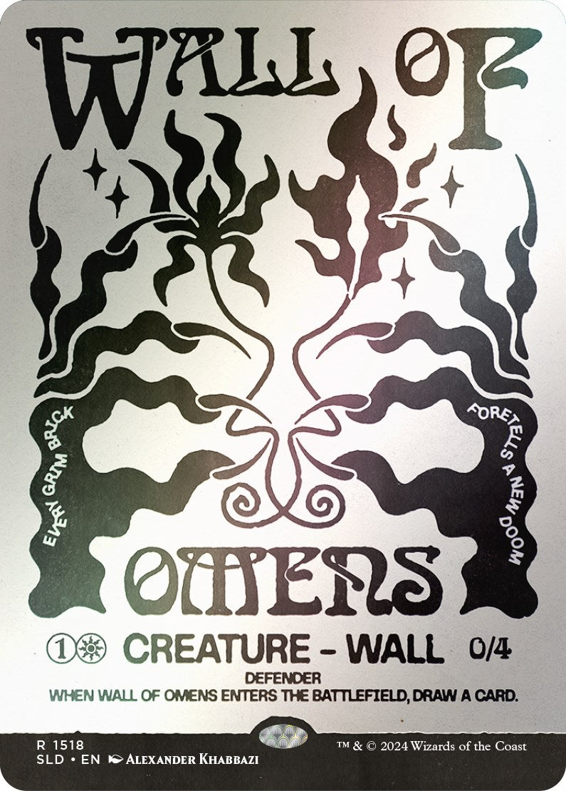 Wall of Omens (Rainbow Foil) [Secret Lair Drop Series] | Sanctuary Gaming