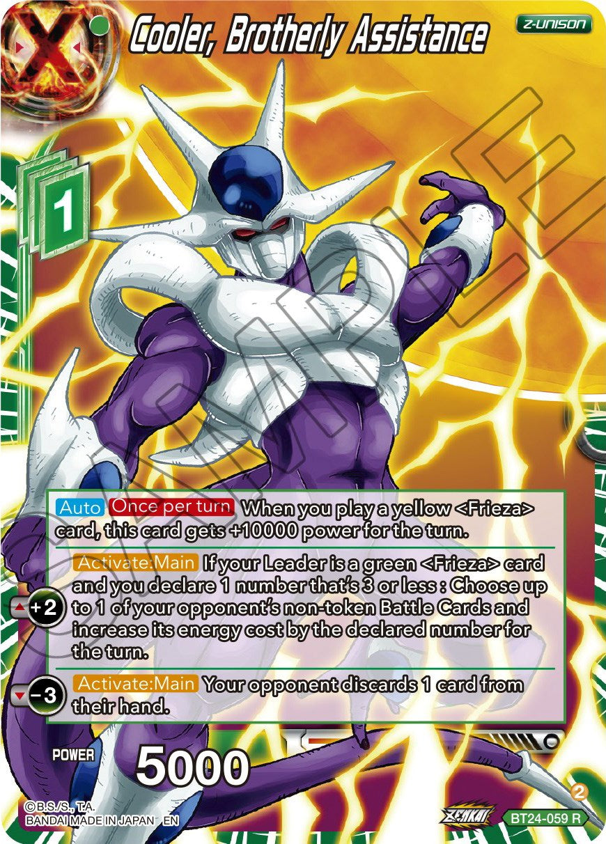 Cooler, Brotherly Assistance (BT24-059) [Beyond Generations] | Sanctuary Gaming