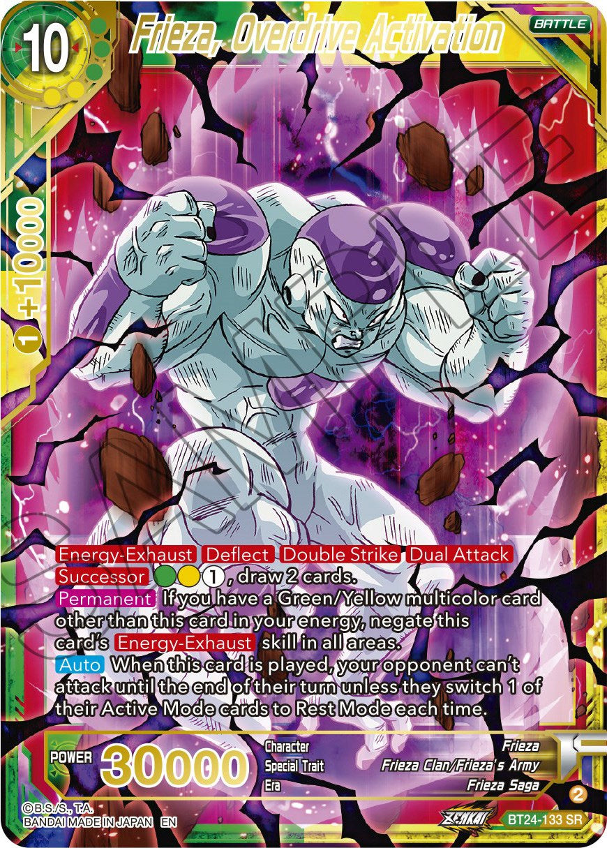 Frieza, Overdrive Activation (BT24-133) [Beyond Generations] | Sanctuary Gaming