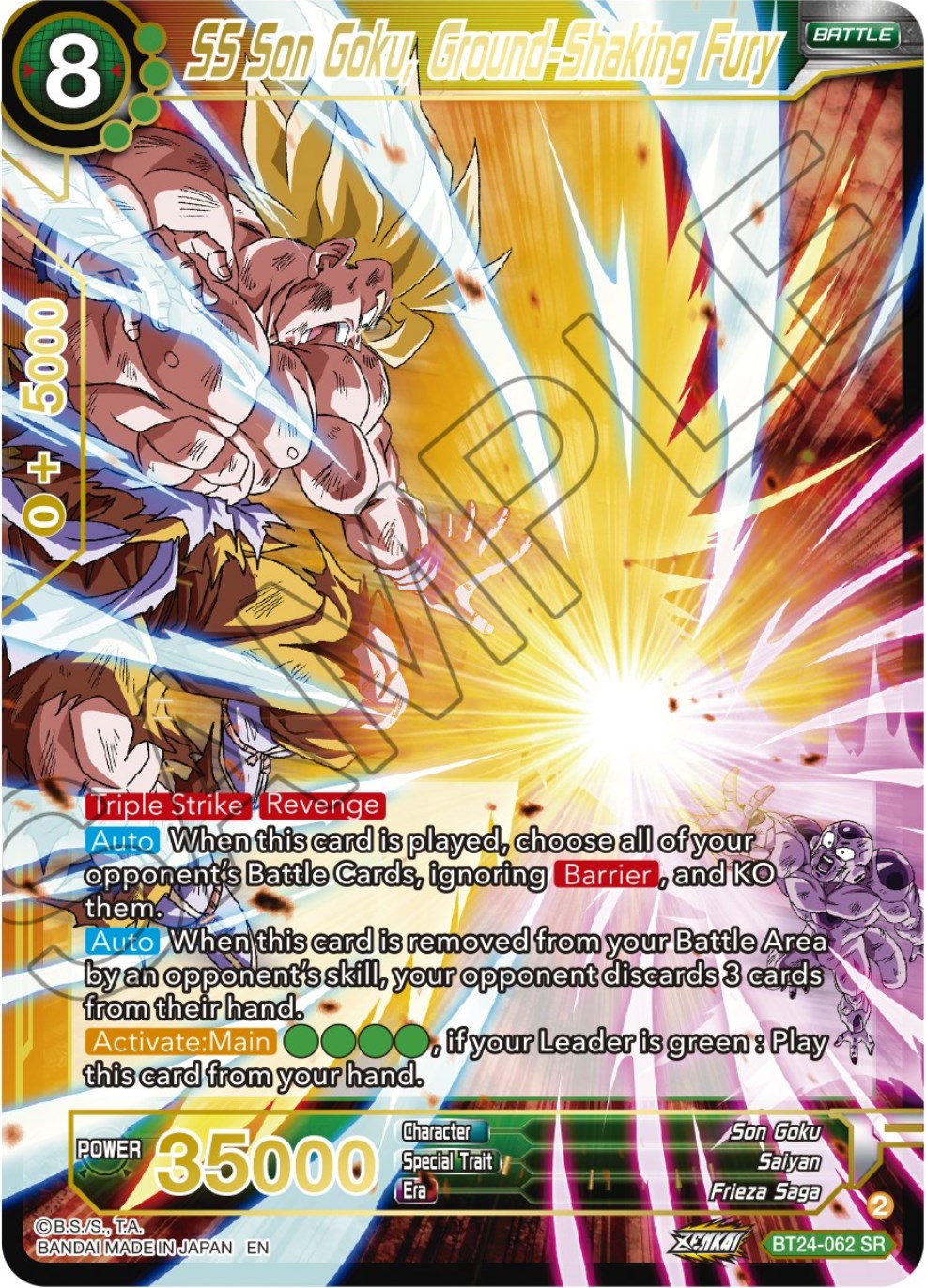 SS Son Goku, Ground-Shaking Fury (BT24-062) [Beyond Generations] | Sanctuary Gaming