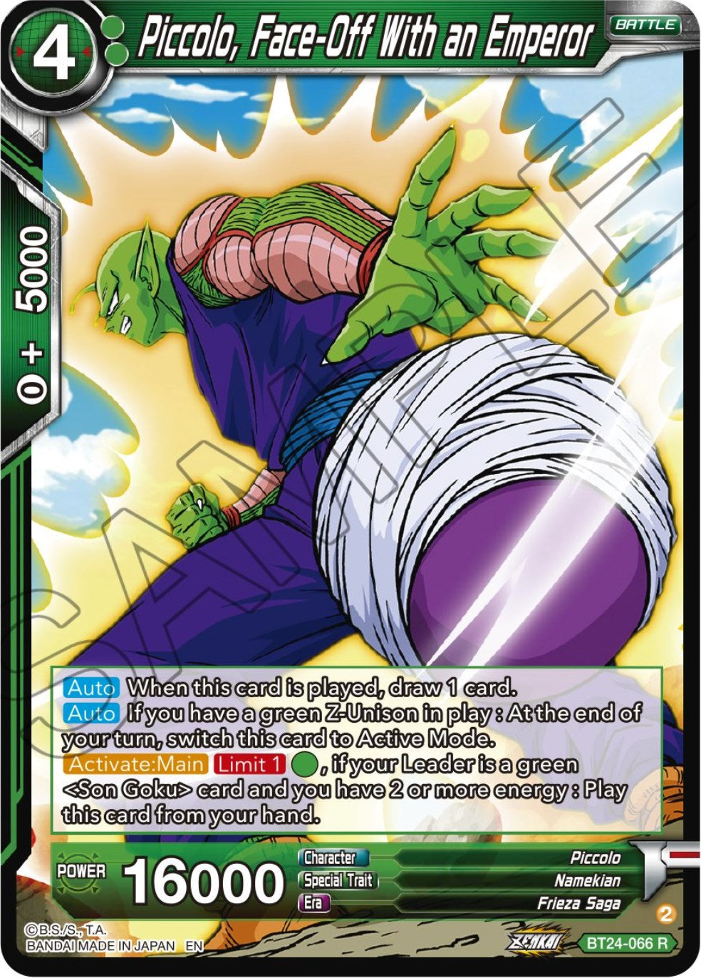 Piccolo, Face-Off With an Emperor (BT24-066) [Beyond Generations] | Sanctuary Gaming
