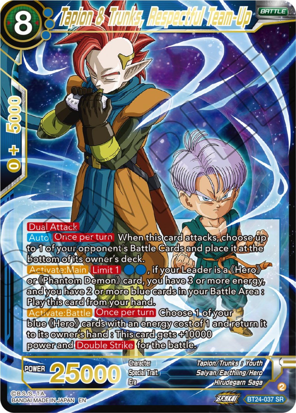 Tapin & Trunks, Respectful Team-Up (BT24-037) [Beyond Generations] | Sanctuary Gaming