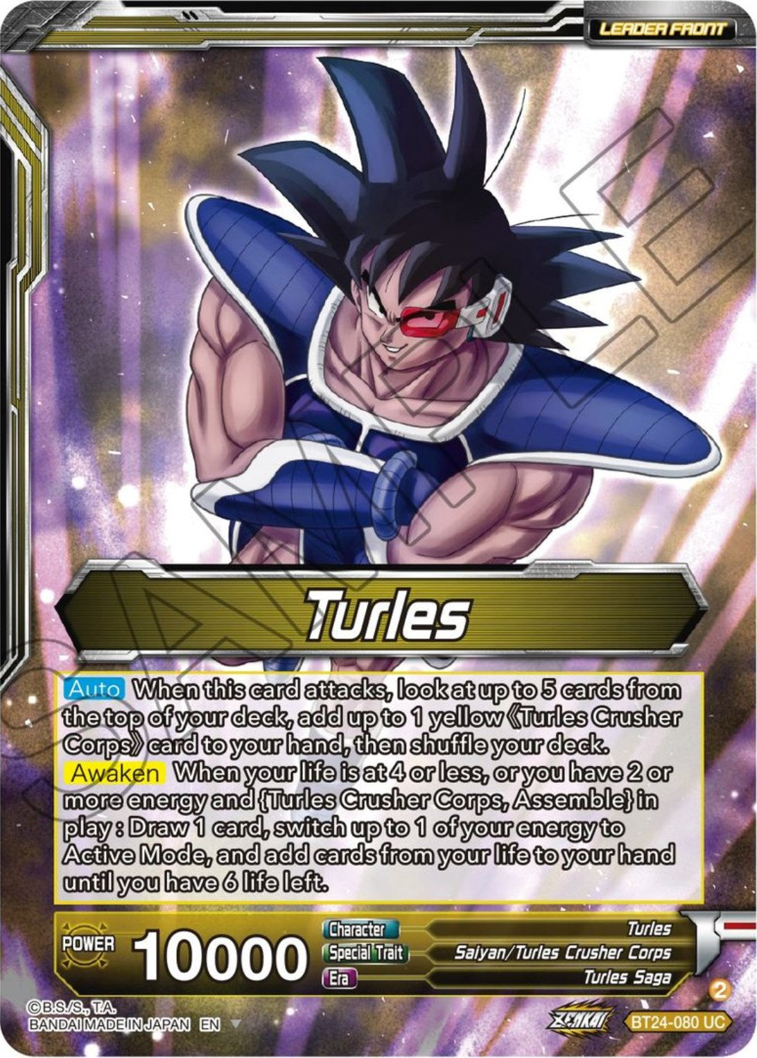 Turles // Turles, Corps Commander (BT24-080) [Beyond Generations] | Sanctuary Gaming