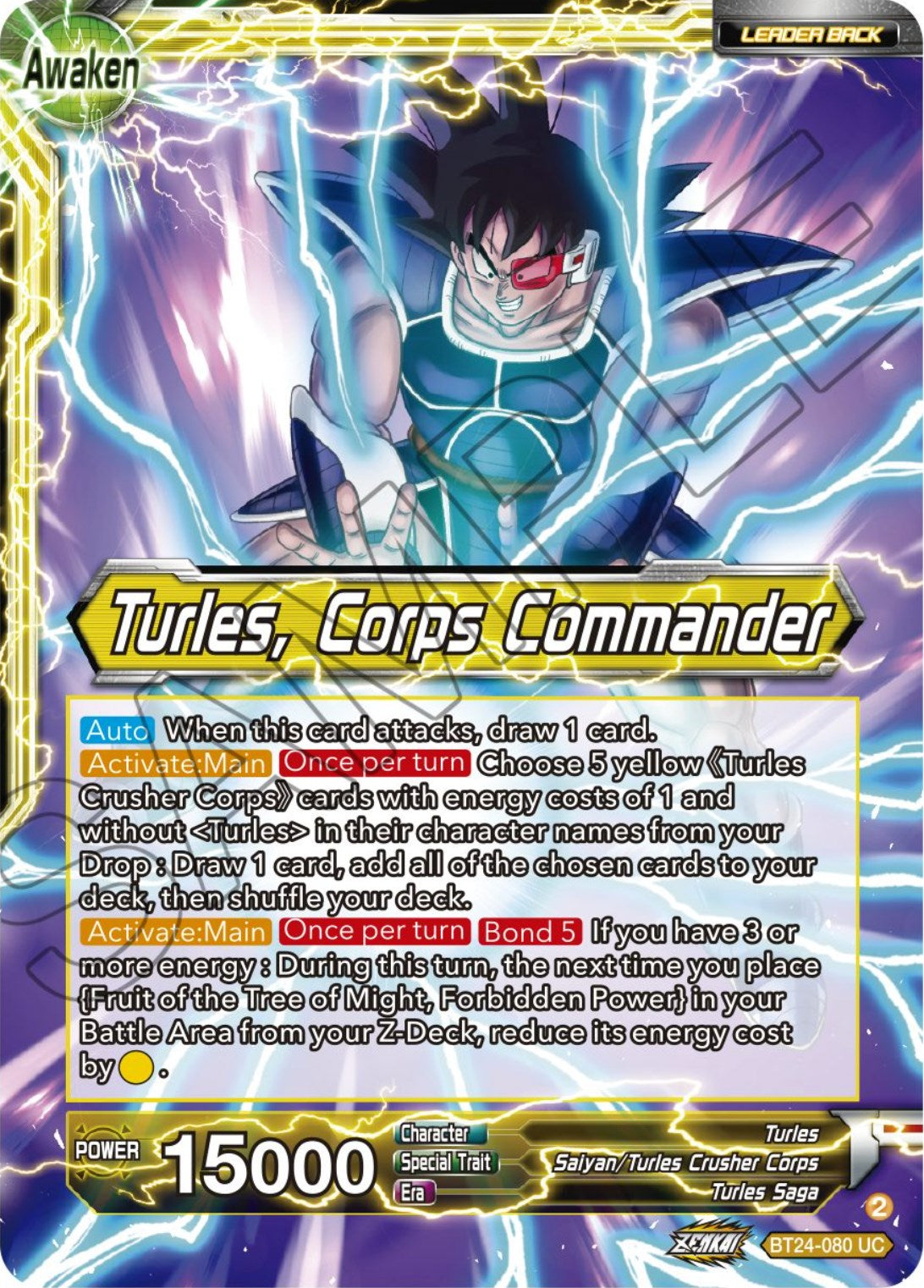 Turles // Turles, Corps Commander (BT24-080) [Beyond Generations] | Sanctuary Gaming