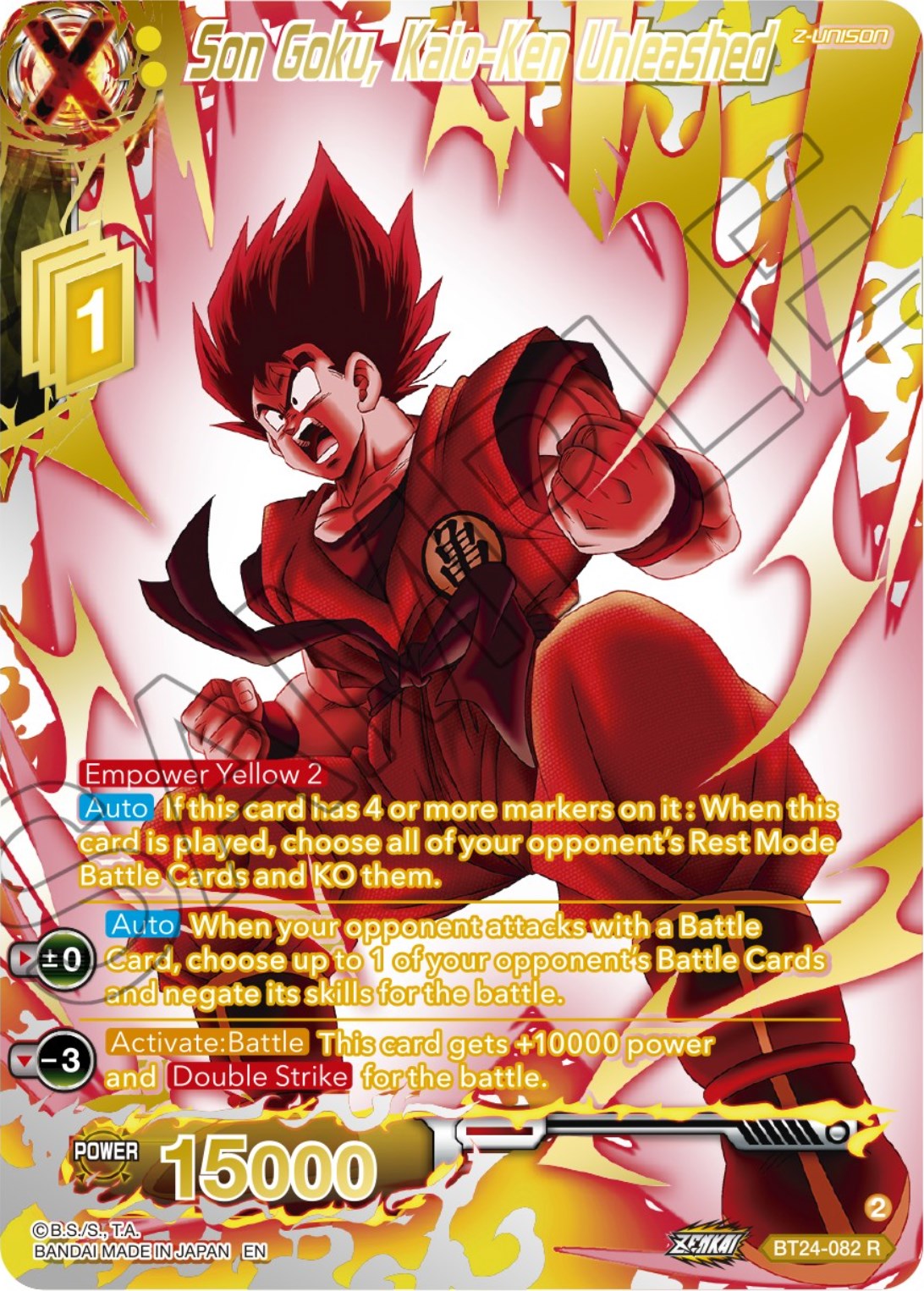 Son Goku, Kaio-Ken Unleashed (Collector Booster) (BT24-082) [Beyond Generations] | Sanctuary Gaming
