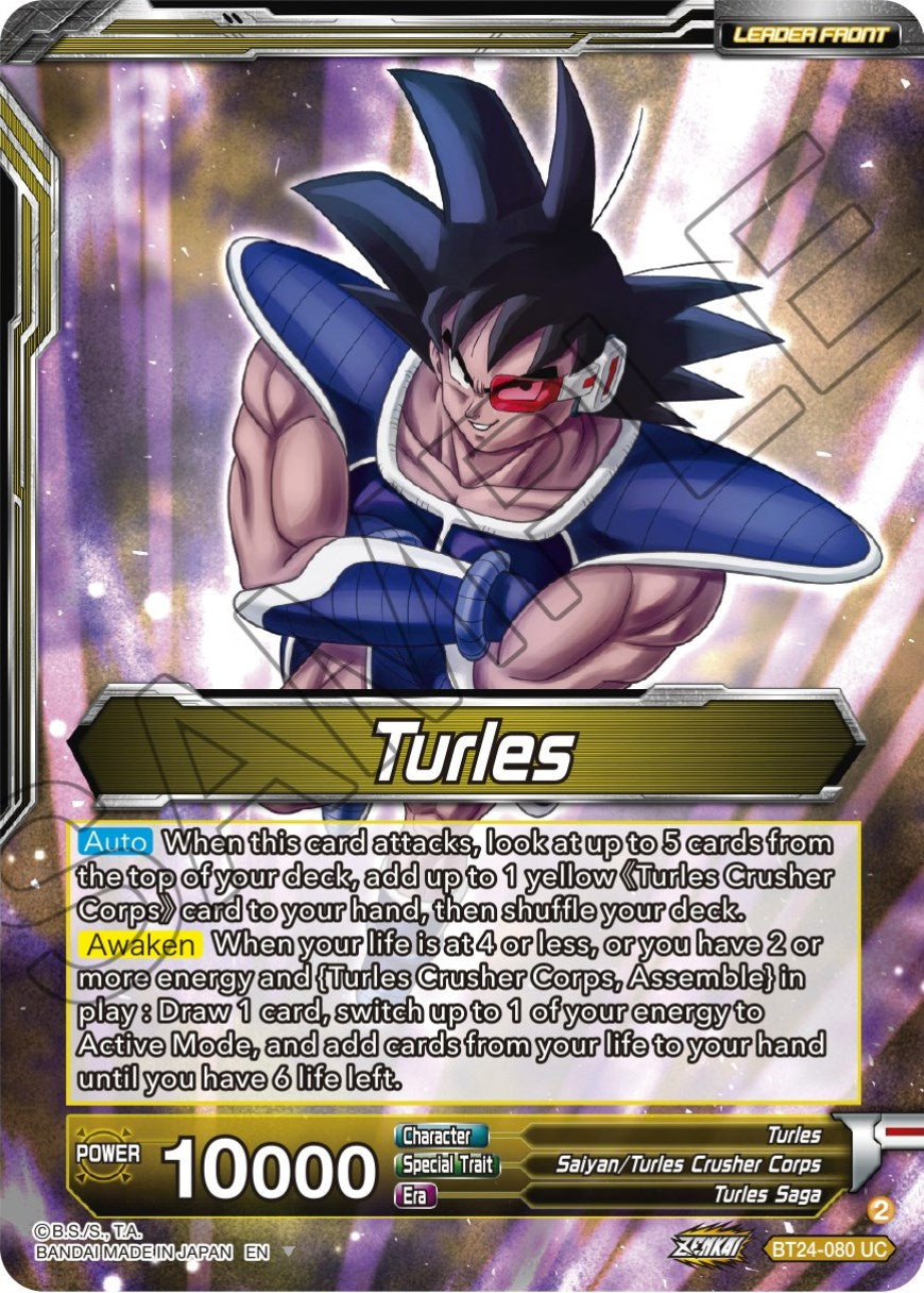 Turles // Turles, Corps Commander (SLR) (BT24-080) [Beyond Generations] | Sanctuary Gaming