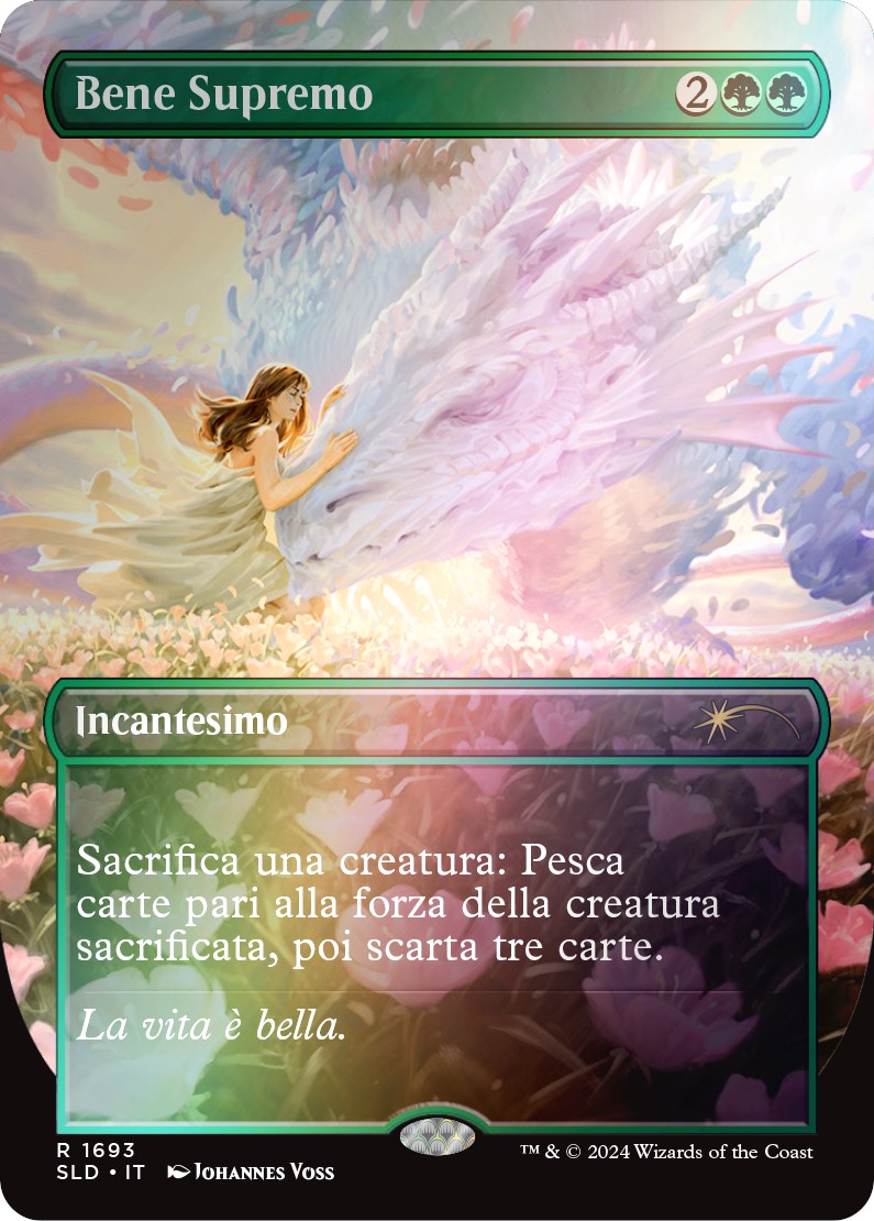 Greater Good (Italian) - "Bene Supremo" (Rainbow Foil) [Secret Lair Drop Series] | Sanctuary Gaming