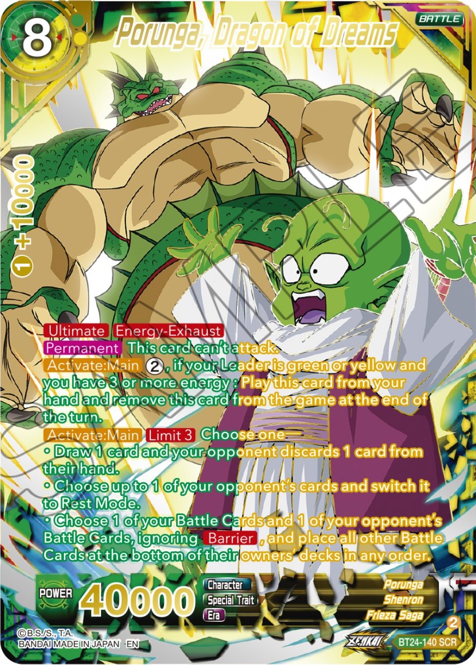Porunga, Dragon of Dreams (Collector Booster) (BT24-140) [Beyond Generations] | Sanctuary Gaming