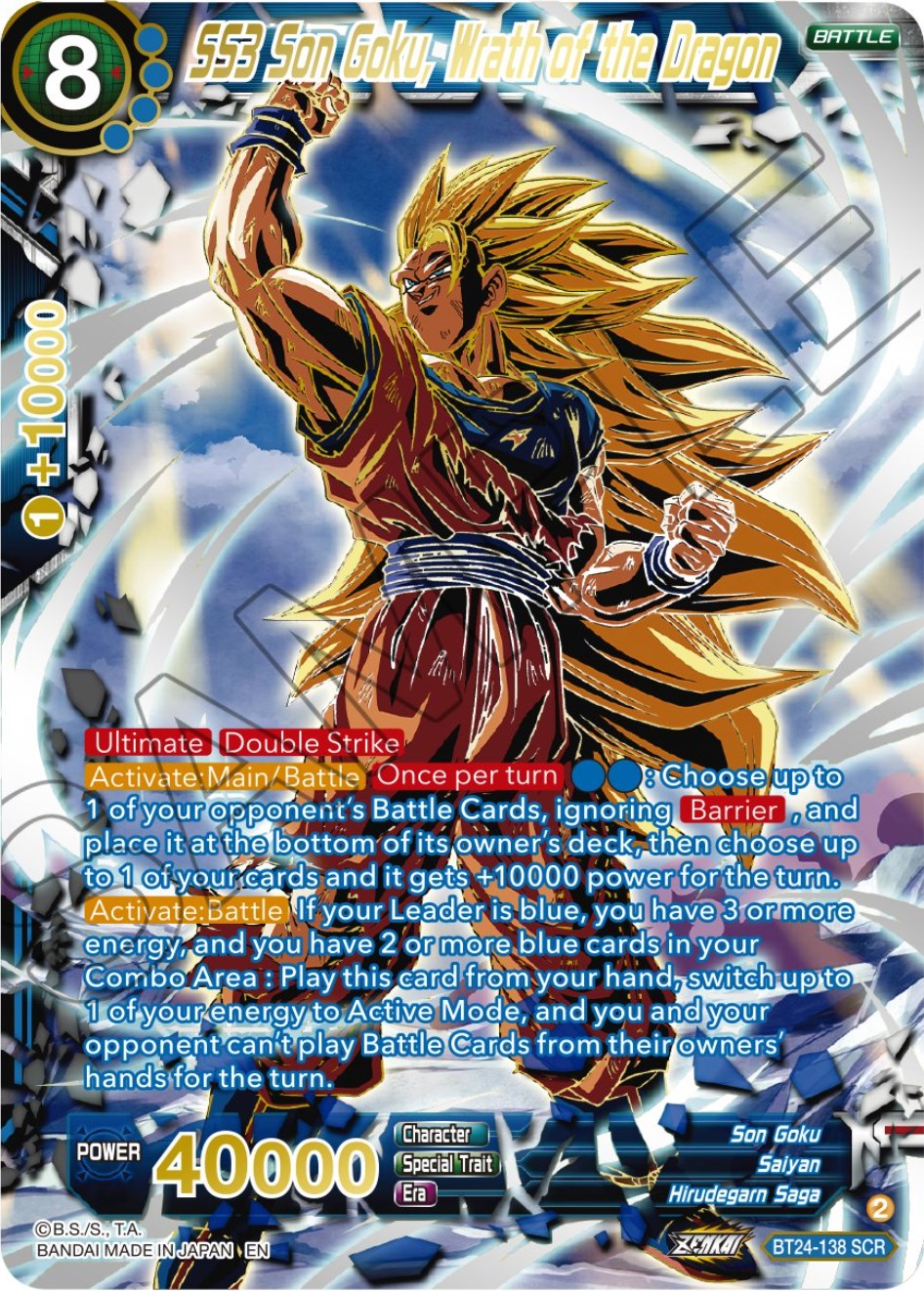 SS3 Son Goku, Wrath of the Dragon (Collector Booster) (BT24-138) [Beyond Generations] | Sanctuary Gaming