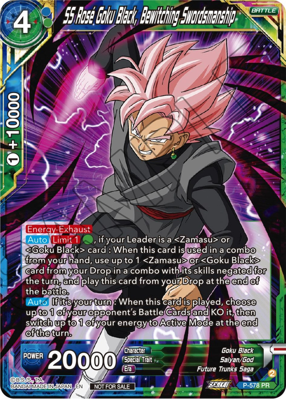 SS Rose Goku Black, Bewitching Swordsmanship (Zenkai Series Tournament Pack Vol.7) (P-578) [Tournament Promotion Cards] | Sanctuary Gaming