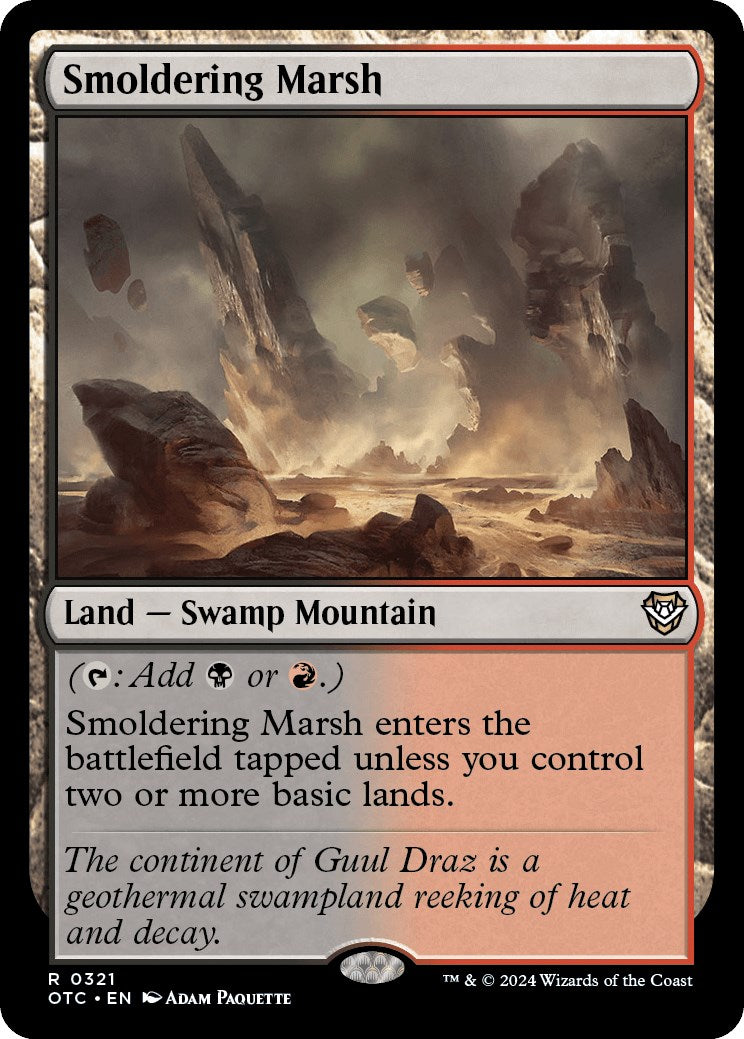 Smoldering Marsh [Outlaws of Thunder Junction Commander] | Sanctuary Gaming