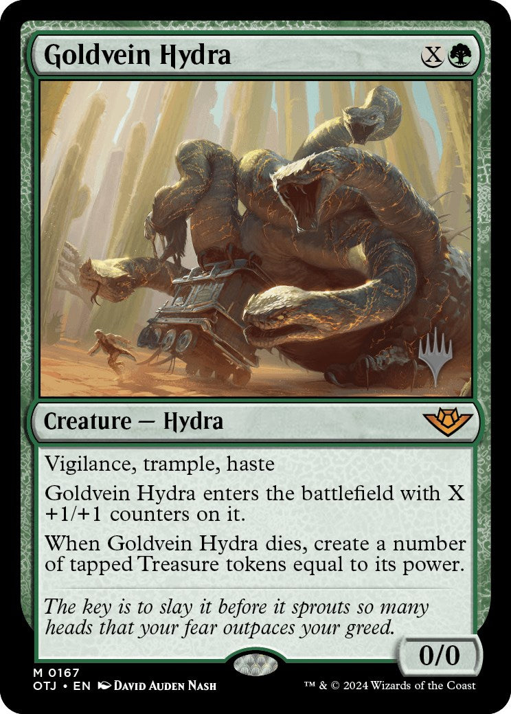 Goldvein Hydra (Promo Pack) [Outlaws of Thunder Junction Promos] | Sanctuary Gaming