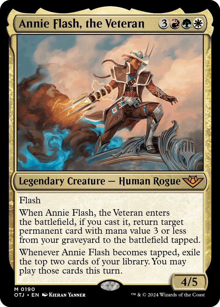 Annie Flash, the Veteran (Promo Pack) [Outlaws of Thunder Junction Promos] | Sanctuary Gaming