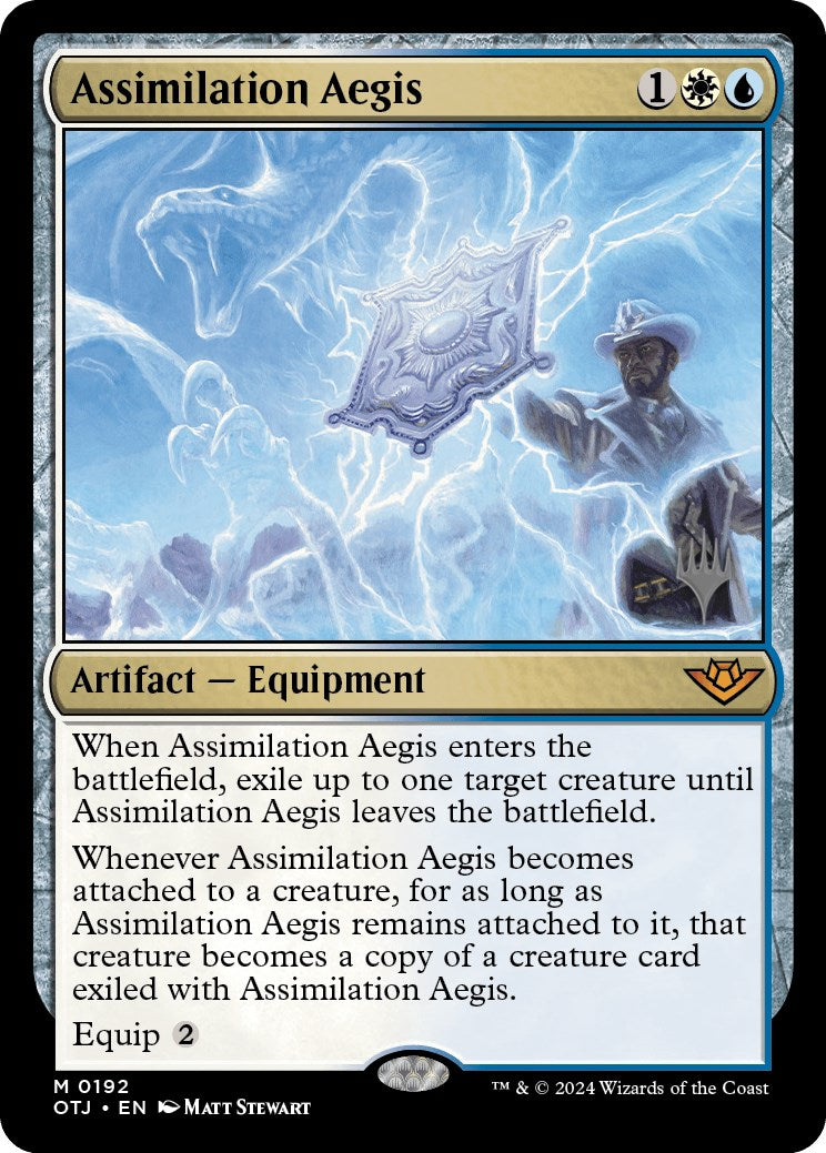 Assimilation Aegis (Promo Pack) [Outlaws of Thunder Junction Promos] | Sanctuary Gaming