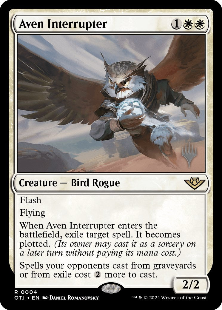Aven Interrupter (Promo Pack) [Outlaws of Thunder Junction Promos] | Sanctuary Gaming