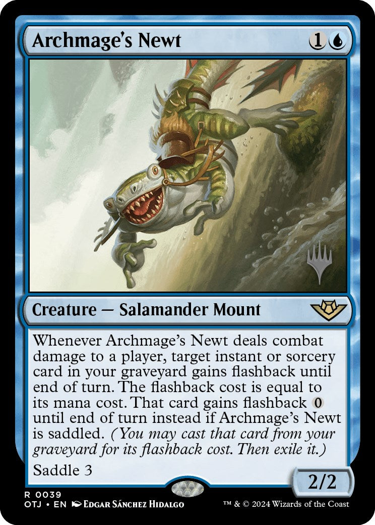 Archmage's Newt (Promo Pack) [Outlaws of Thunder Junction Promos] | Sanctuary Gaming