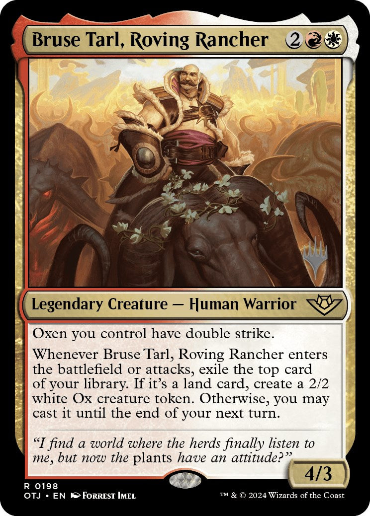 Bruse Tarl, Roving Rancher (Promo Pack) [Outlaws of Thunder Junction Promos] | Sanctuary Gaming