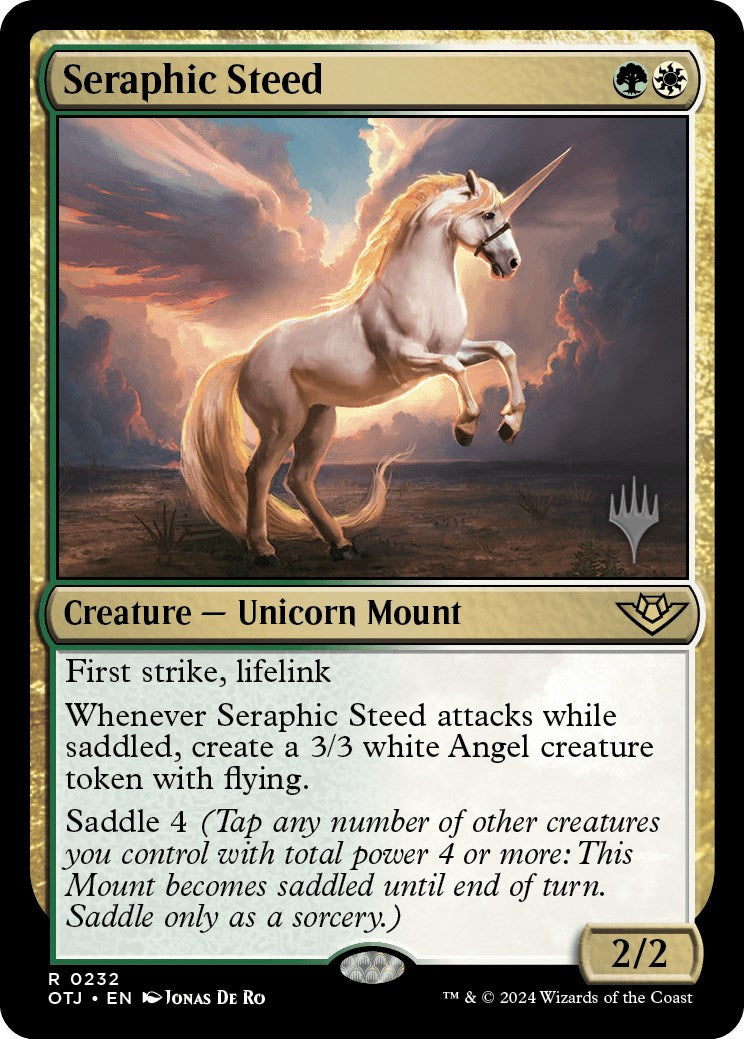 Seraphic Steed (Promo Pack) [Outlaws of Thunder Junction Promos] | Sanctuary Gaming