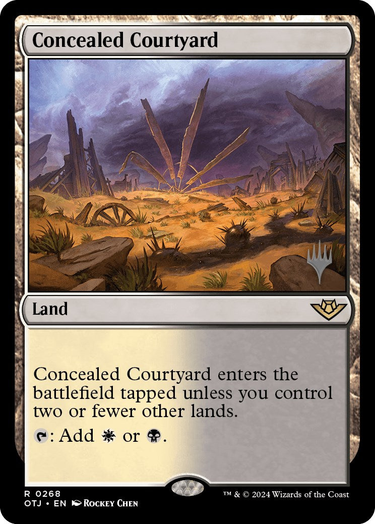 Concealed Courtyard (Promo Pack) [Outlaws of Thunder Junction Promos] | Sanctuary Gaming
