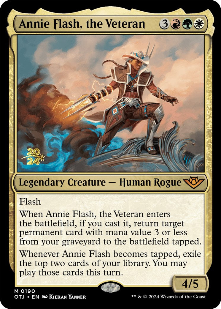 Annie Flash, the Veteran [Outlaws of Thunder Junction Prerelease Promos] | Sanctuary Gaming