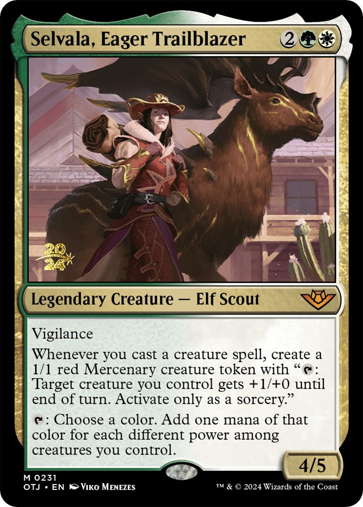 Selvala, Eager Trailblazer [Outlaws of Thunder Junction Prerelease Promos] | Sanctuary Gaming