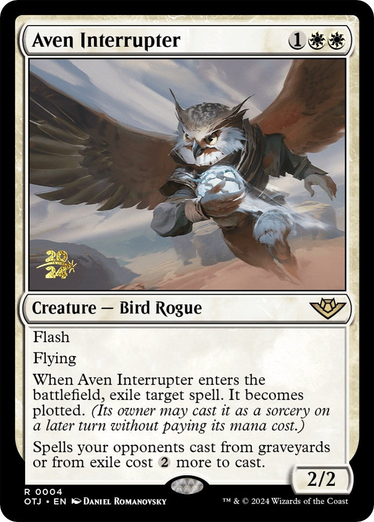 Aven Interrupter [Outlaws of Thunder Junction Prerelease Promos] | Sanctuary Gaming