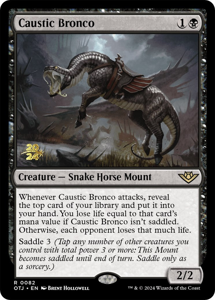 Caustic Bronco [Outlaws of Thunder Junction Prerelease Promos] | Sanctuary Gaming