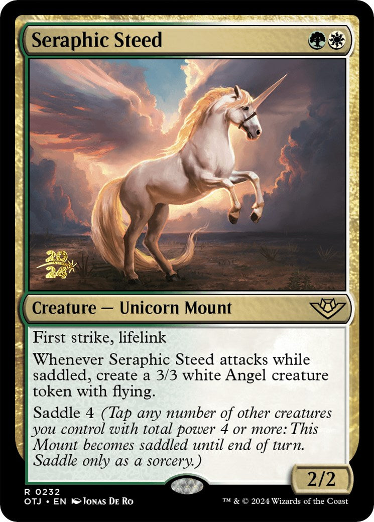 Seraphic Steed [Outlaws of Thunder Junction Prerelease Promos] | Sanctuary Gaming