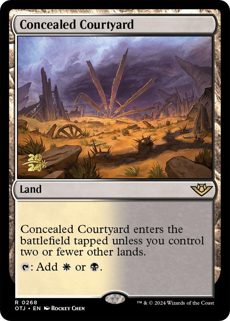 Concealed Courtyard (OTJ) [Outlaws of Thunder Junction Prerelease Promos] | Sanctuary Gaming