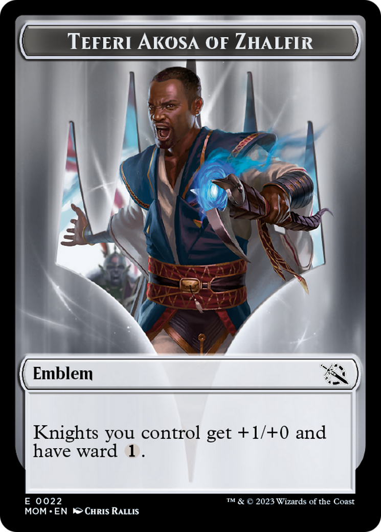 Teferi Akosa of Zhalfir Emblem [March of the Machine Tokens] | Sanctuary Gaming