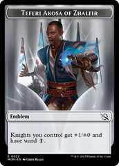 Soldier // Teferi Akosa of Zhalfir Emblem Double-Sided Token [March of the Machine Tokens] | Sanctuary Gaming