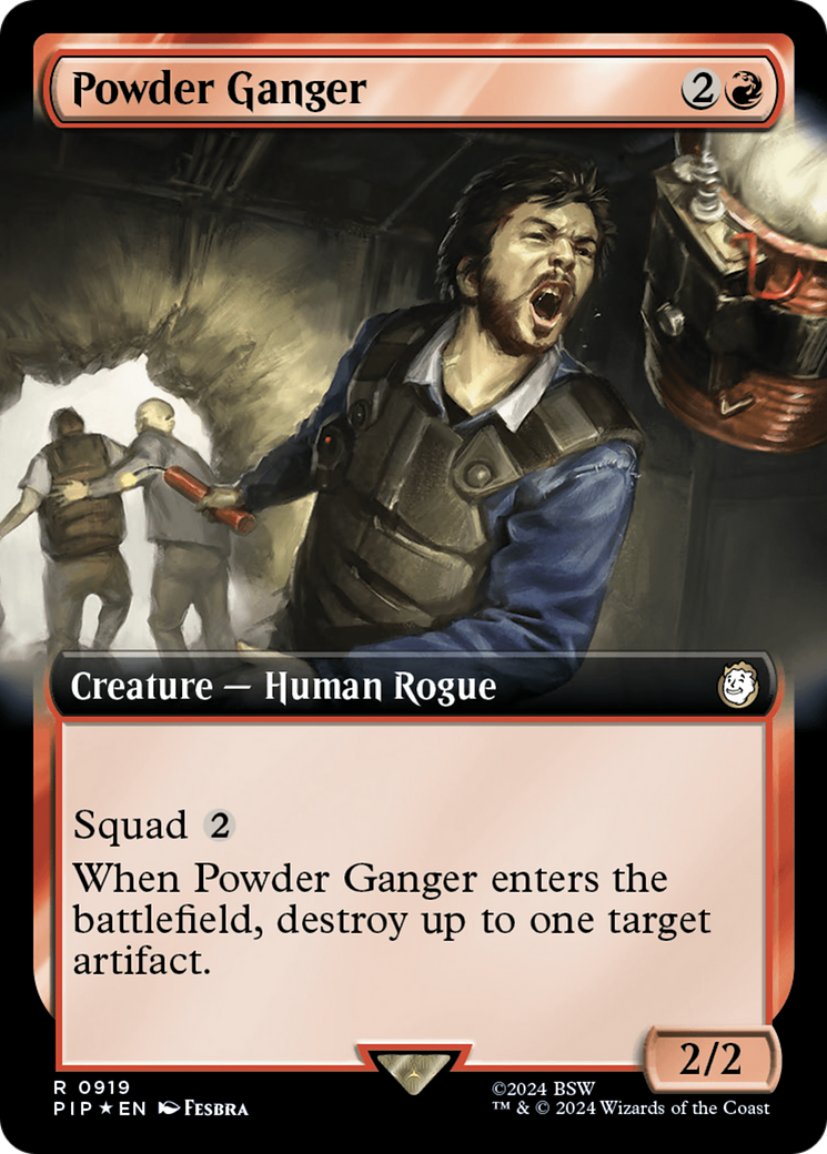 Powder Ganger (Extended Art) (Surge Foil) [Fallout] | Sanctuary Gaming