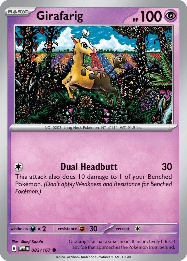 Girafarig (083/167) [Scarlet & Violet: Twilight Masquerade] | Sanctuary Gaming