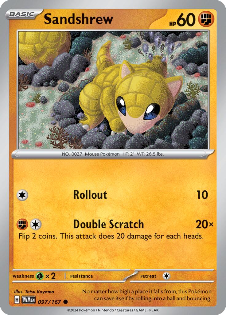 Sandshrew (097/167) [Scarlet & Violet: Twilight Masquerade] | Sanctuary Gaming