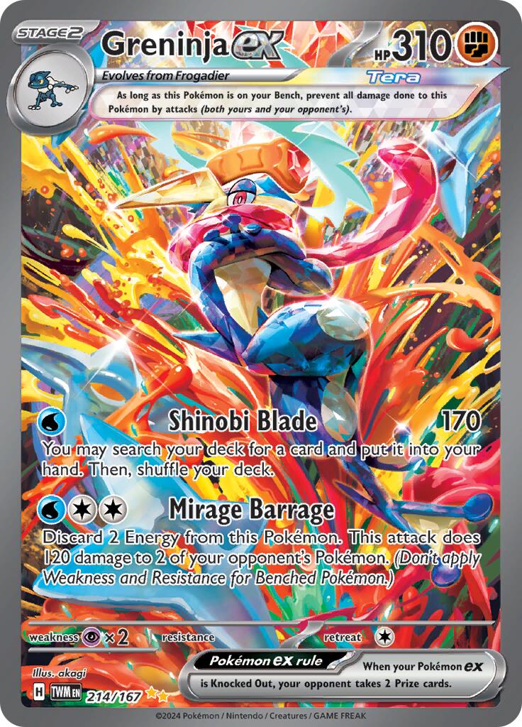 Greninja ex (214/167) [Scarlet & Violet: Twilight Masquerade] | Sanctuary Gaming