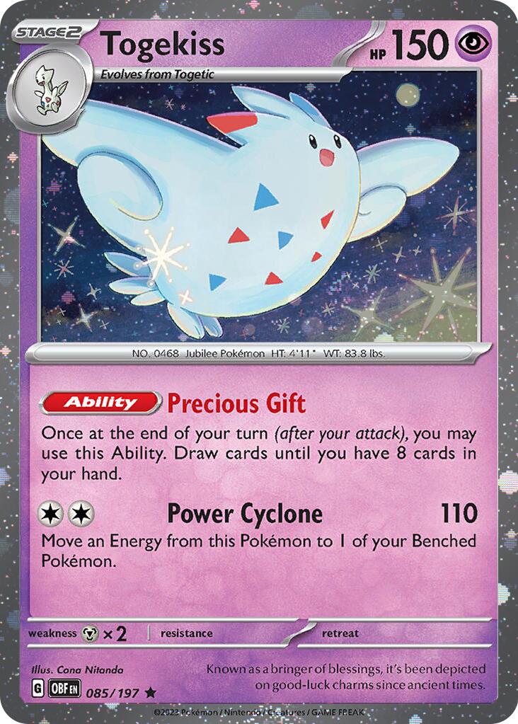 Togekiss (085/197) (Cosmos Holo) [Scarlet & Violet: Obsidian Flames] | Sanctuary Gaming