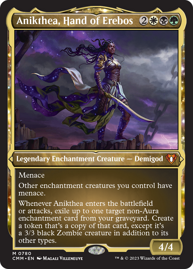 Anikthea, Hand of Erebos (Display Commander) (Foil Etched) [Commander Masters] | Sanctuary Gaming