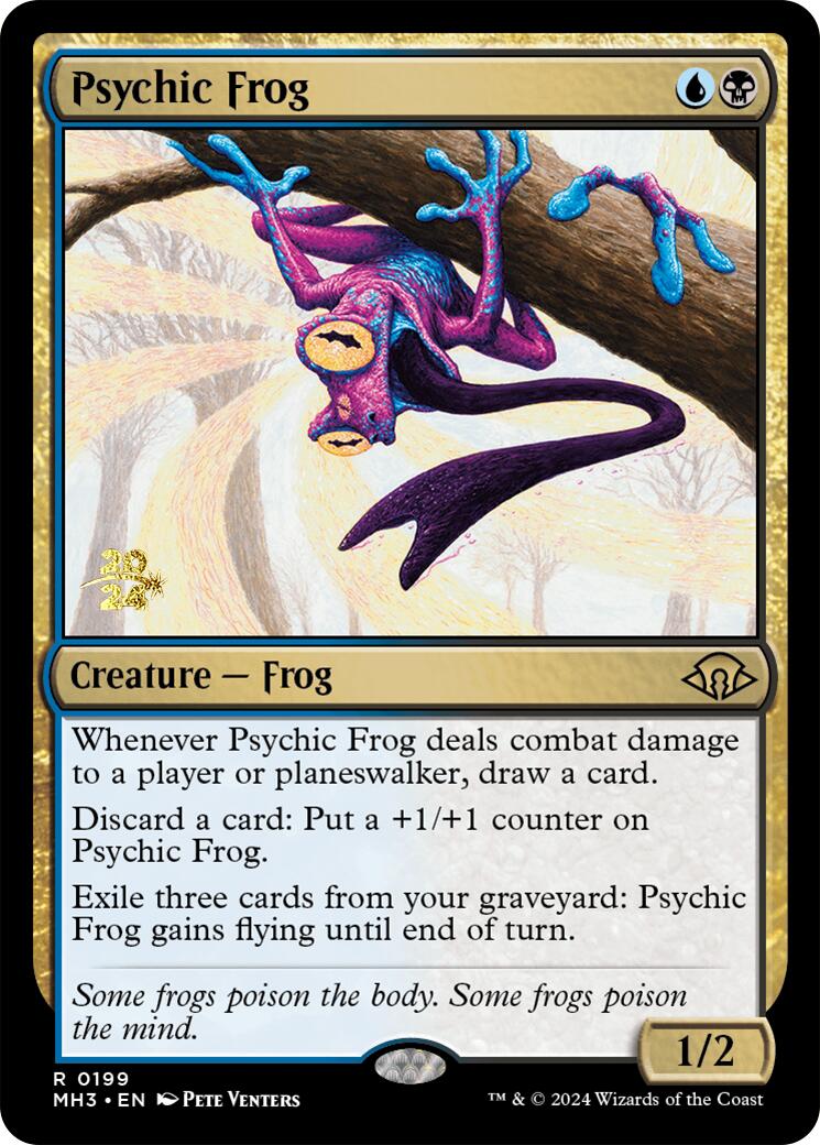 Psychic Frog [Modern Horizons 3 Prerelease Promos] | Sanctuary Gaming