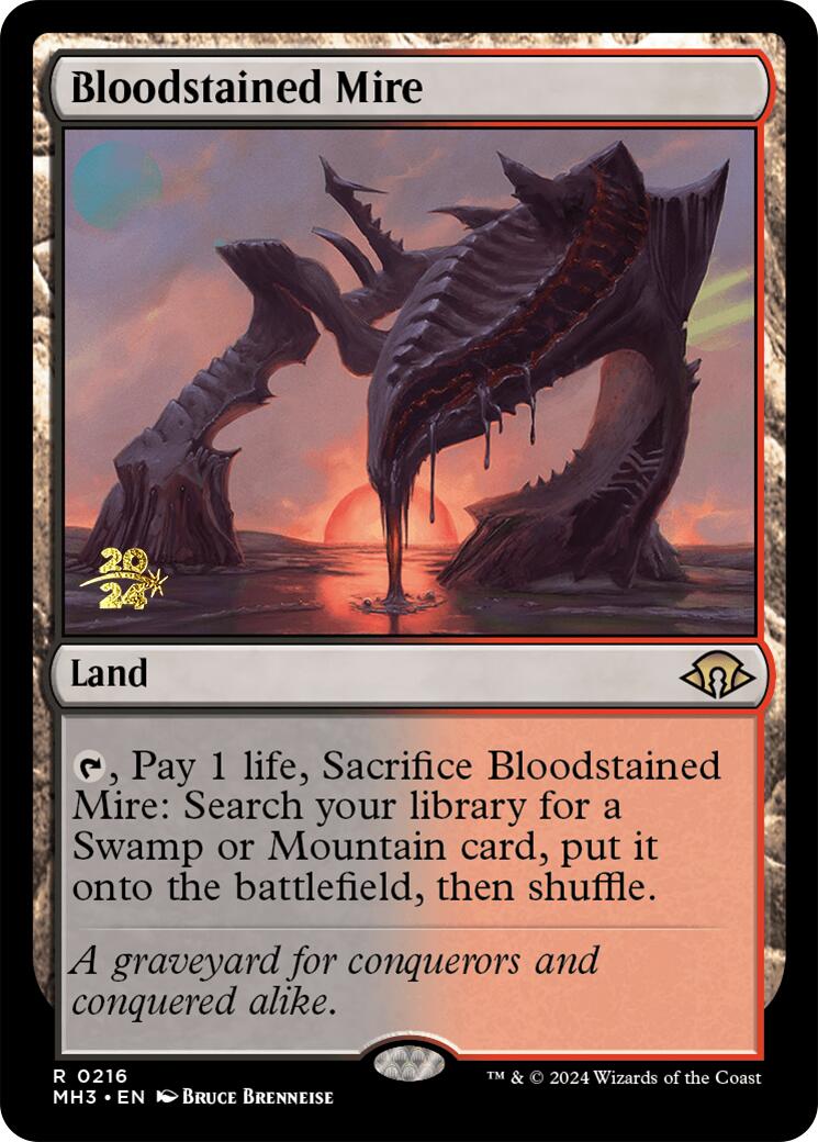 Bloodstained Mire [Modern Horizons 3 Prerelease Promos] | Sanctuary Gaming