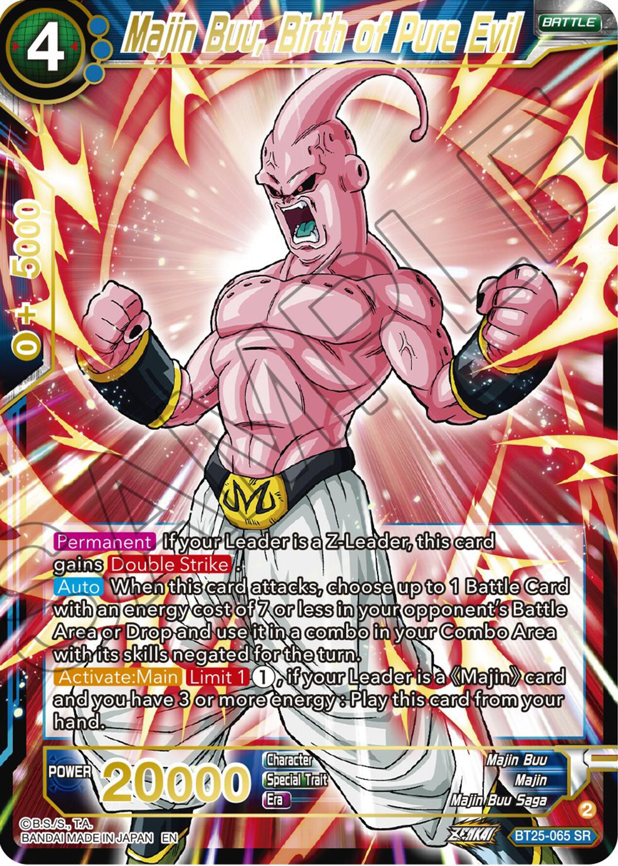 Majin Buu, Birth of Pure Evil (BT25-065) [Legend of the Dragon Balls] | Sanctuary Gaming