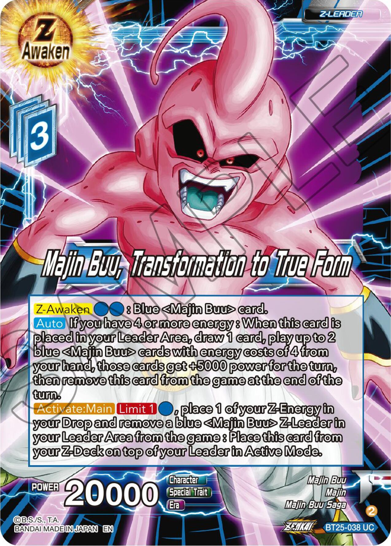 Majin Buu, Transformation to True Form (BT25-038) [Legend of the Dragon Balls] | Sanctuary Gaming