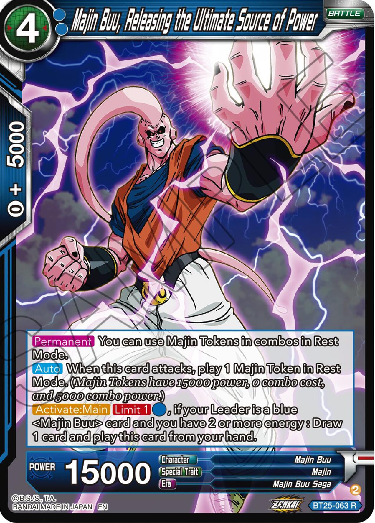 Majin Buu, Releasing the Ultimate Source of Power (BT25-063) [Legend of the Dragon Balls] | Sanctuary Gaming