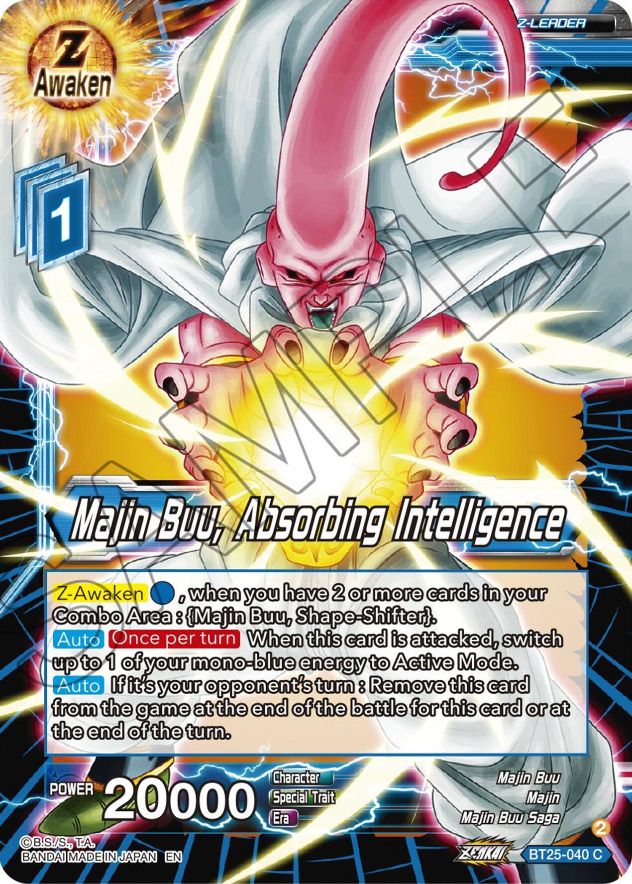 Majin Buu, Absorbing Intelligence (BT25-040) [Legend of the Dragon Balls] | Sanctuary Gaming