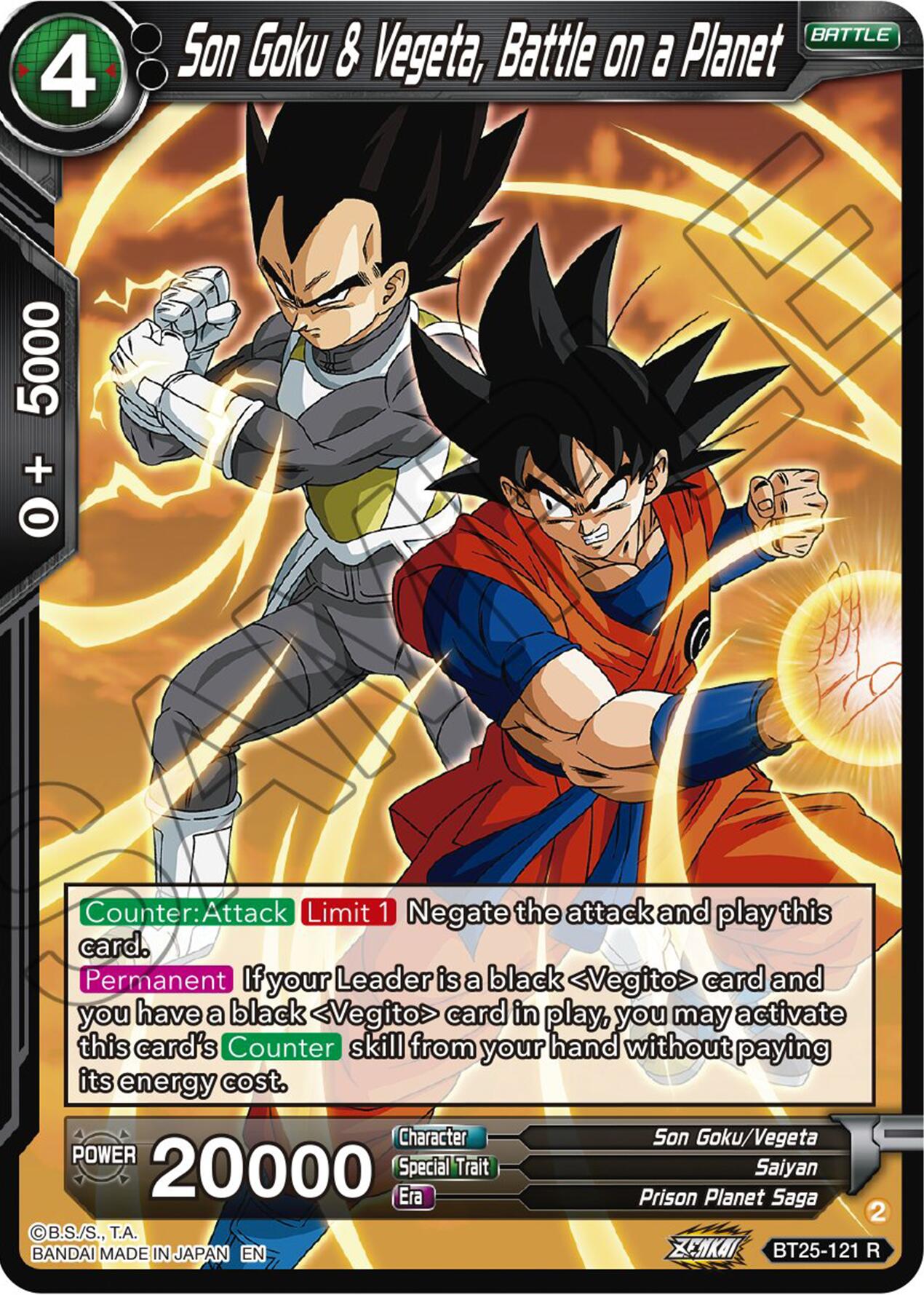 Son Goku & Vegeta, Battle on a Planet (BT25-121) [Legend of the Dragon Balls] | Sanctuary Gaming