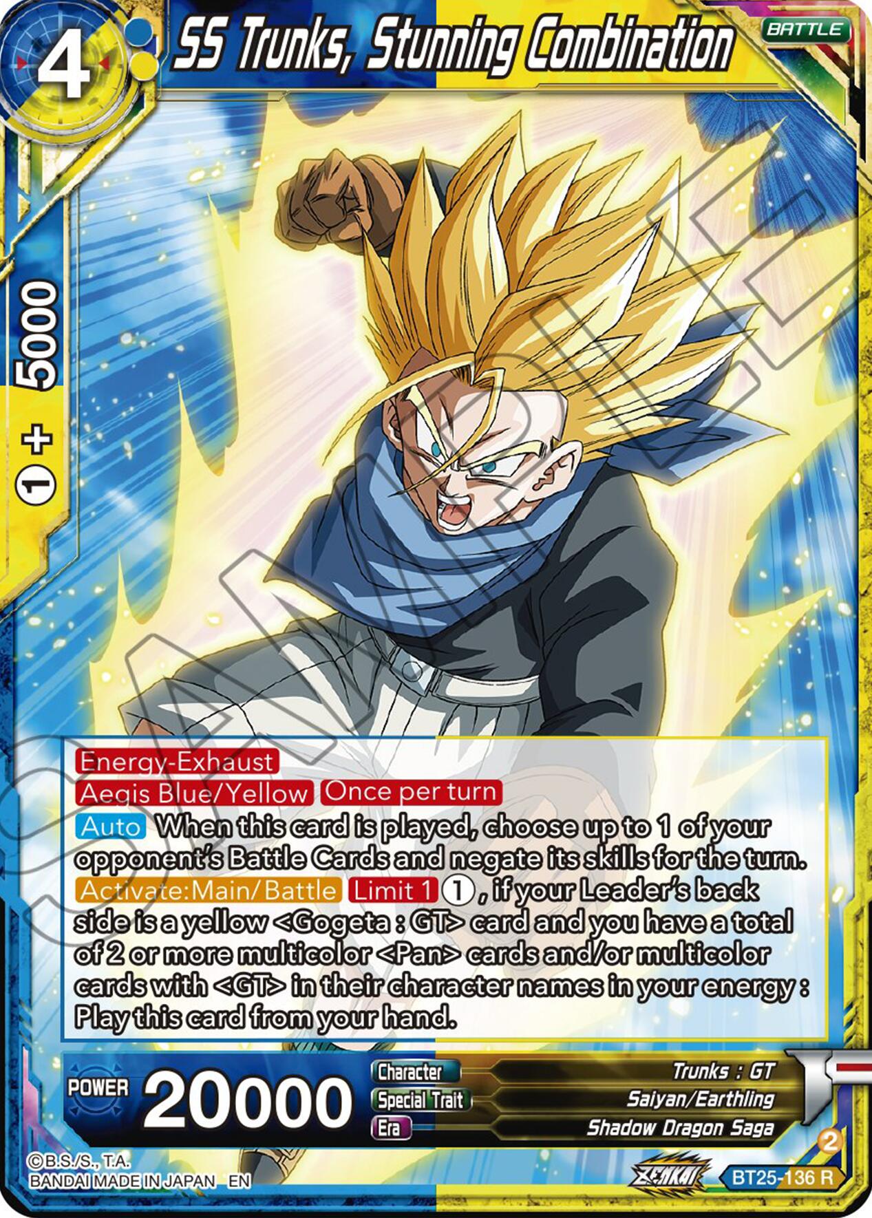 SS Trunks, Stunning Combination (BT25-136) [Legend of the Dragon Balls] | Sanctuary Gaming