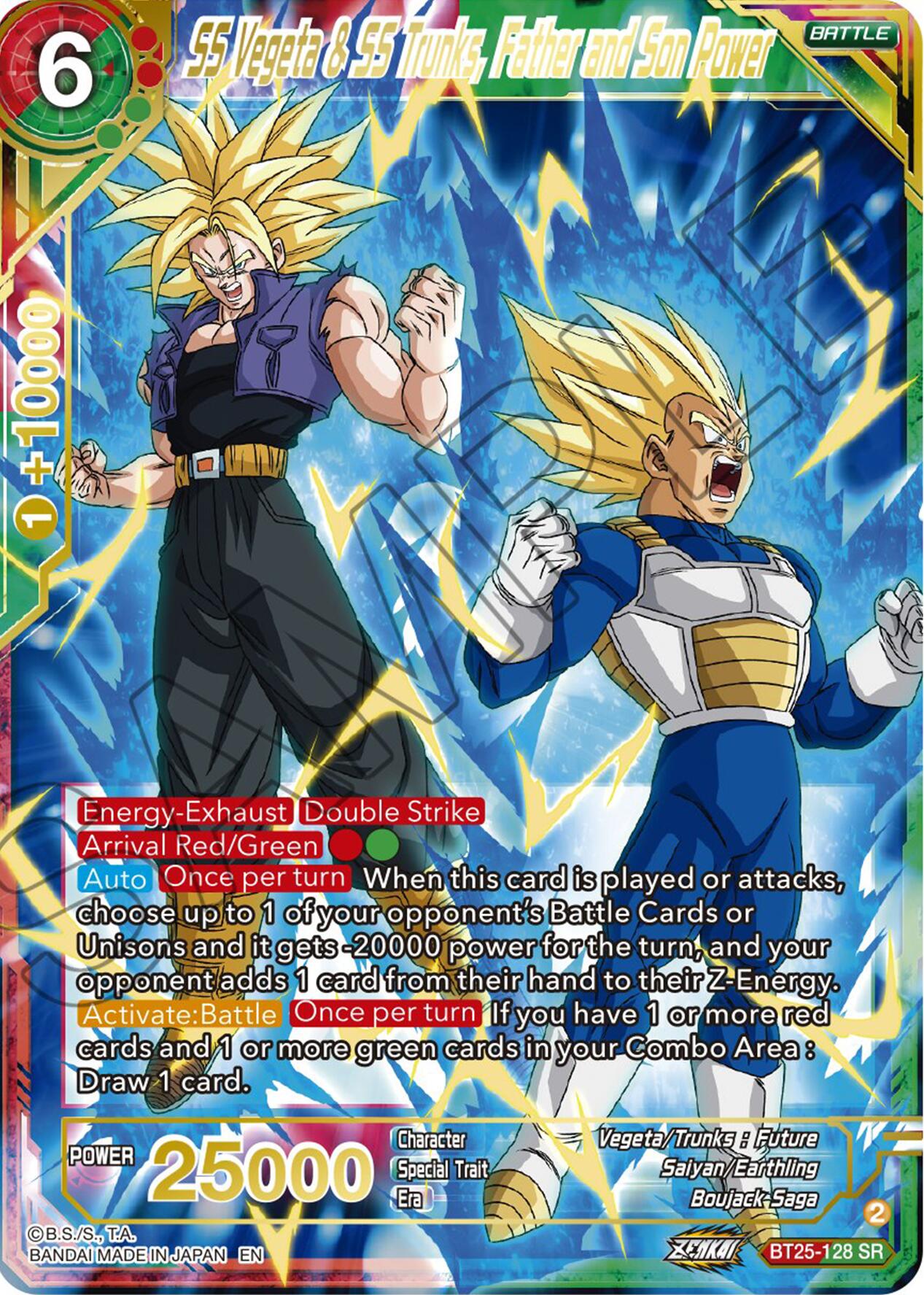SS Vegeta & SS Trunks, Father and Son Power (BT25-128) [Legend of the Dragon Balls] | Sanctuary Gaming