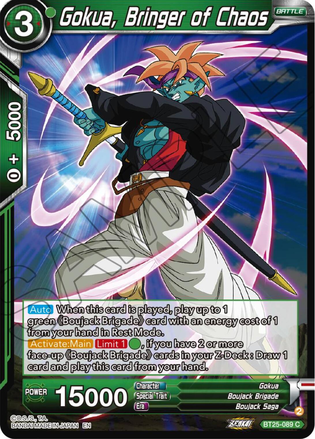 Gokua, Bringer of Chaos (BT25-089) [Legend of the Dragon Balls] | Sanctuary Gaming
