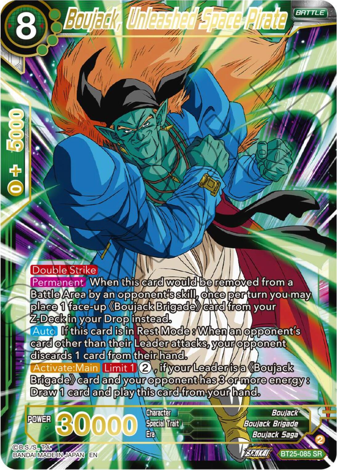 Boujack, Unleashed Space Pirate (BT25-085) [Legend of the Dragon Balls] | Sanctuary Gaming