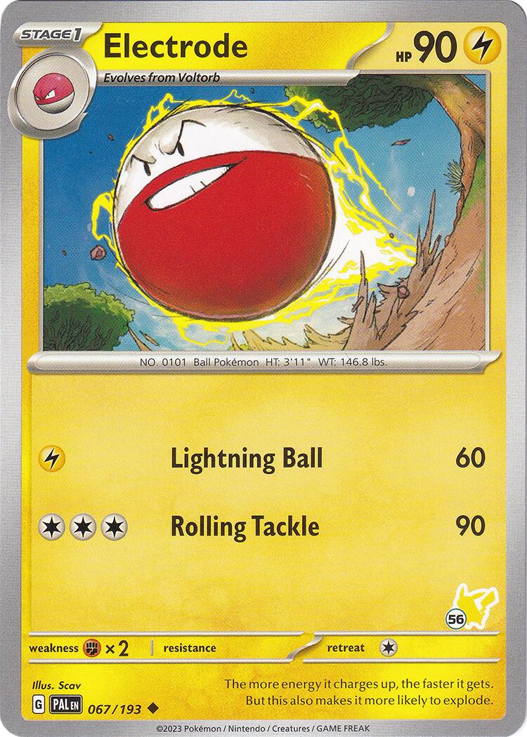 Electrode (067/193) (Pikachu Stamp #56) [Battle Academy 2024] | Sanctuary Gaming