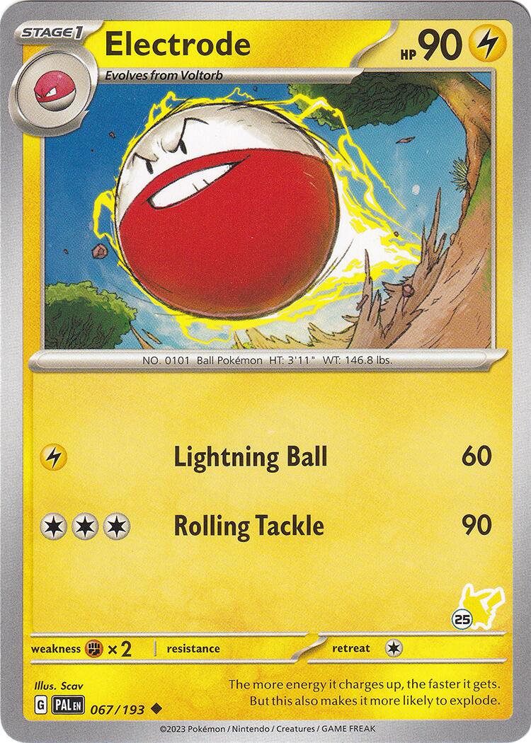 Electrode (067/193) (Pikachu Stamp #25) [Battle Academy 2024] | Sanctuary Gaming